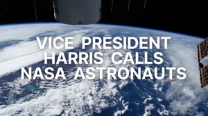Vice President Kamala Harris Calls NASA Astronauts Shannon Walker and Kate Rubins